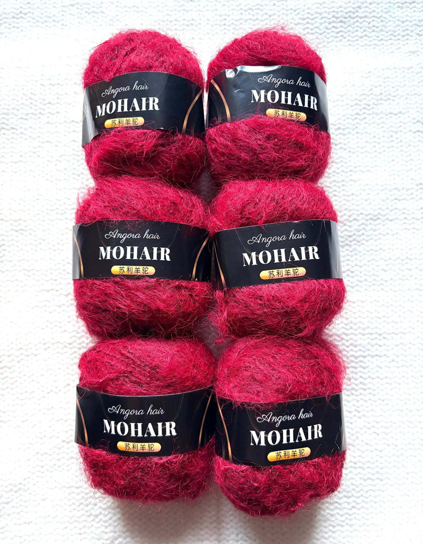 6 balls x 25g Mohair Alpaca yarn : Mohair + Alpaca + Acrylic : colour 06