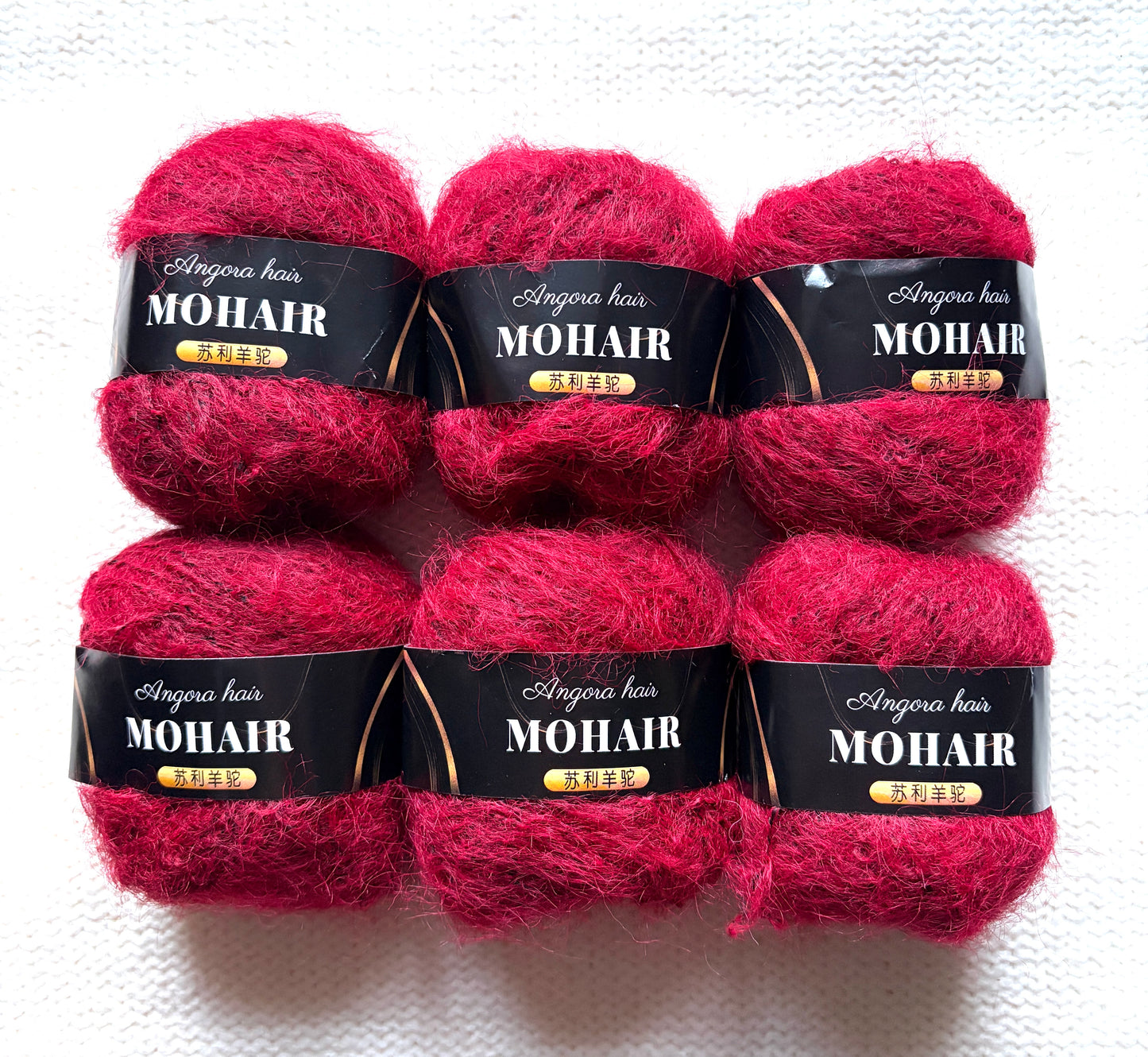 6 balls x 25g Mohair Alpaca yarn : Mohair + Alpaca + Acrylic : colour 06