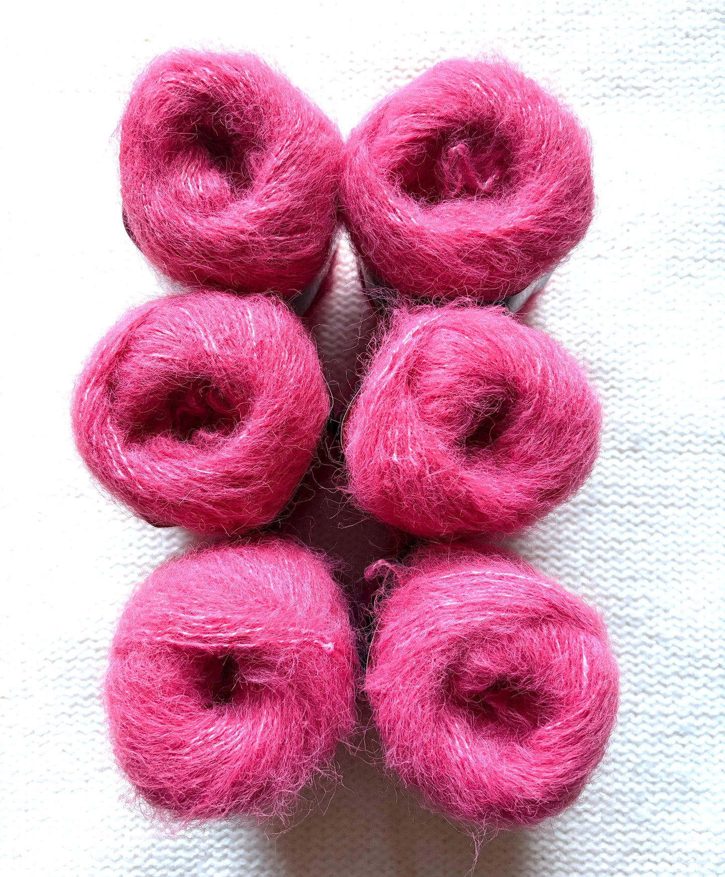 6 balls x 25g Mohair Alpaca yarn : Mohair + Alpaca + Acrylic : colour 23