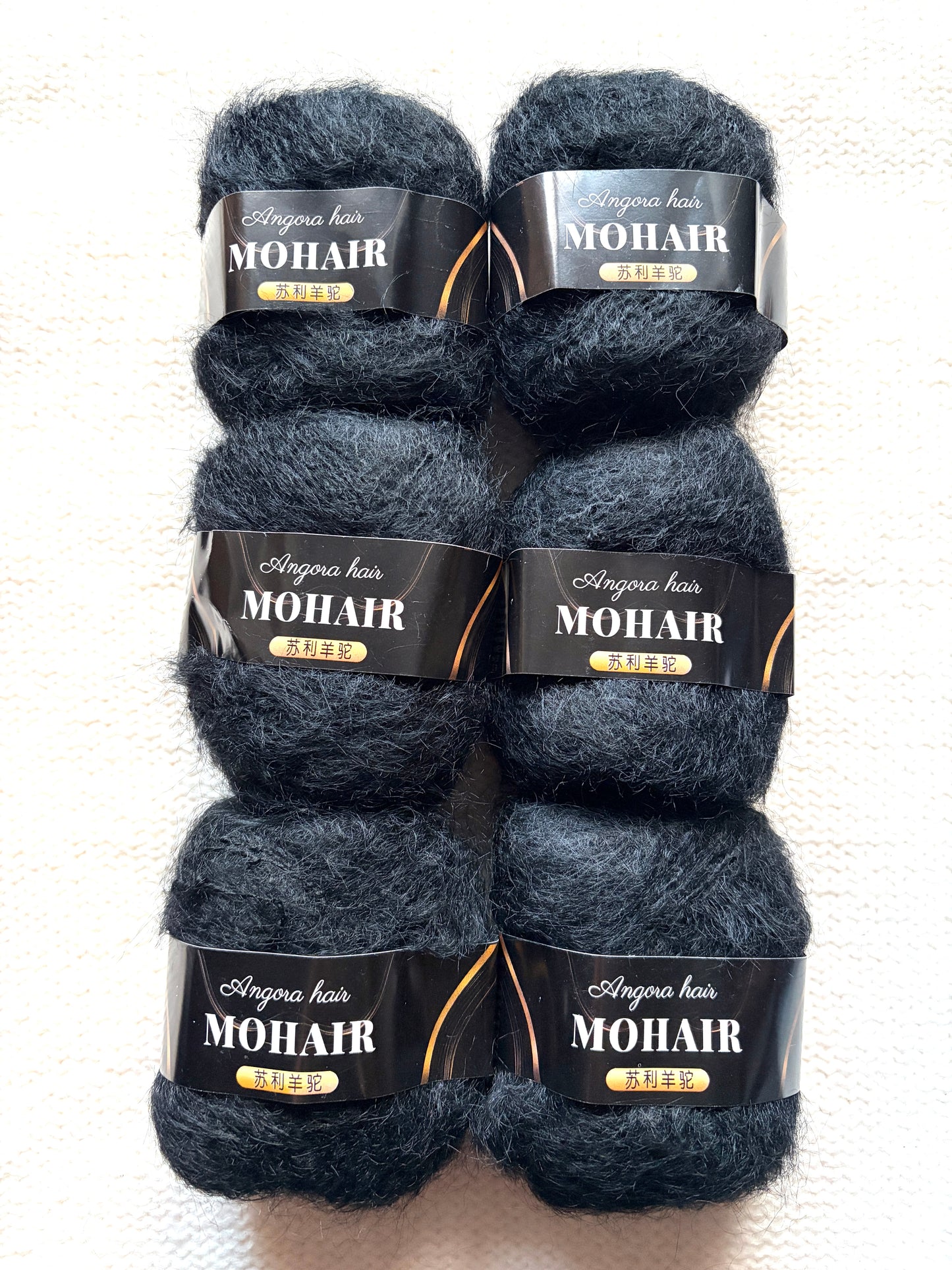 6 balls x 25g Mohair Alpaca yarn : Mohair + Alpaca + Acrylic : colour 17