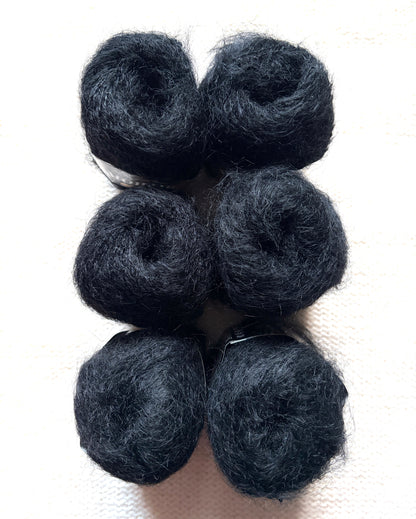 6 balls x 25g Mohair Alpaca yarn : Mohair + Alpaca + Acrylic : colour 17