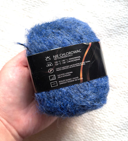 6 balls x 25g Mohair Alpaca yarn : Mohair + Alpaca + Acrylic : colour 09