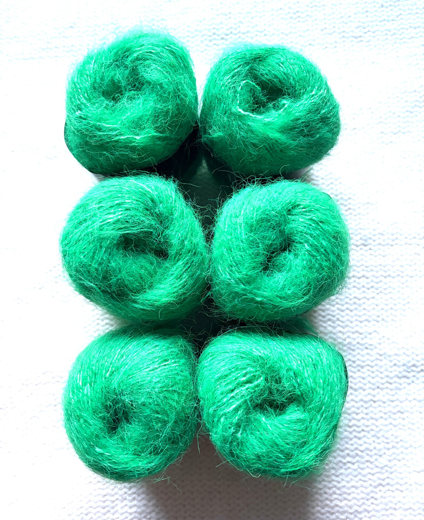 6 balls x 25g Mohair Alpaca yarn : Mohair + Alpaca + Acrylic : colour 25
