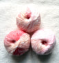 3 balls x 50g Mohair yarn : Gradient Pink  Multicolour : 01