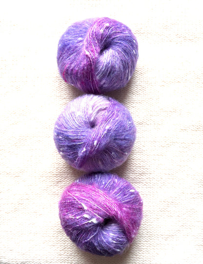 3 balls x 50g Mohair yarn : Gradient  Multicolour : 07