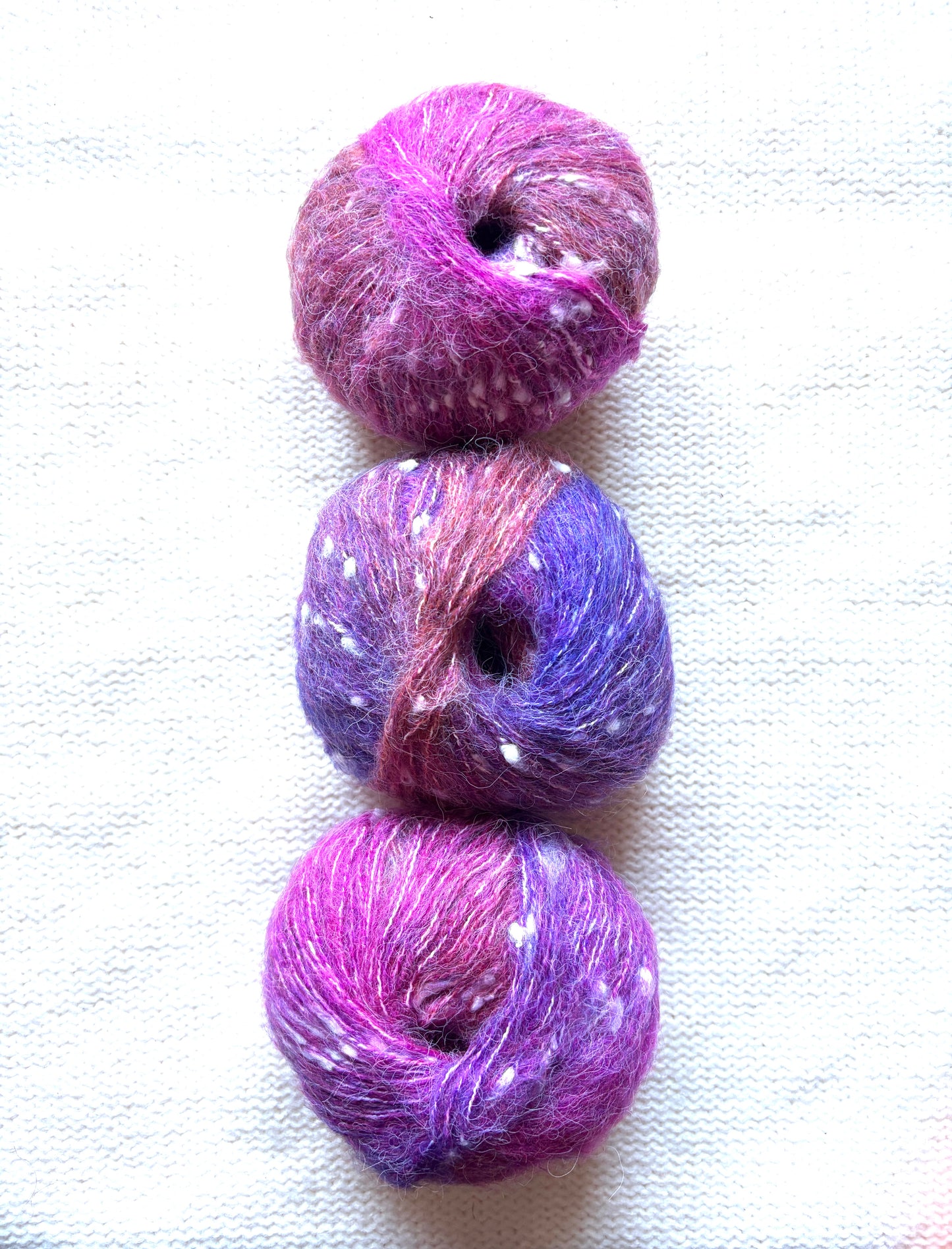 3 balls x 50g Mohair yarn : Gradient  Multicolour : 10