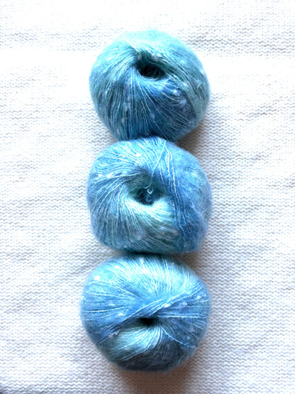 3 balls x 50g Mohair yarn : Gradient  Multicolour : 05