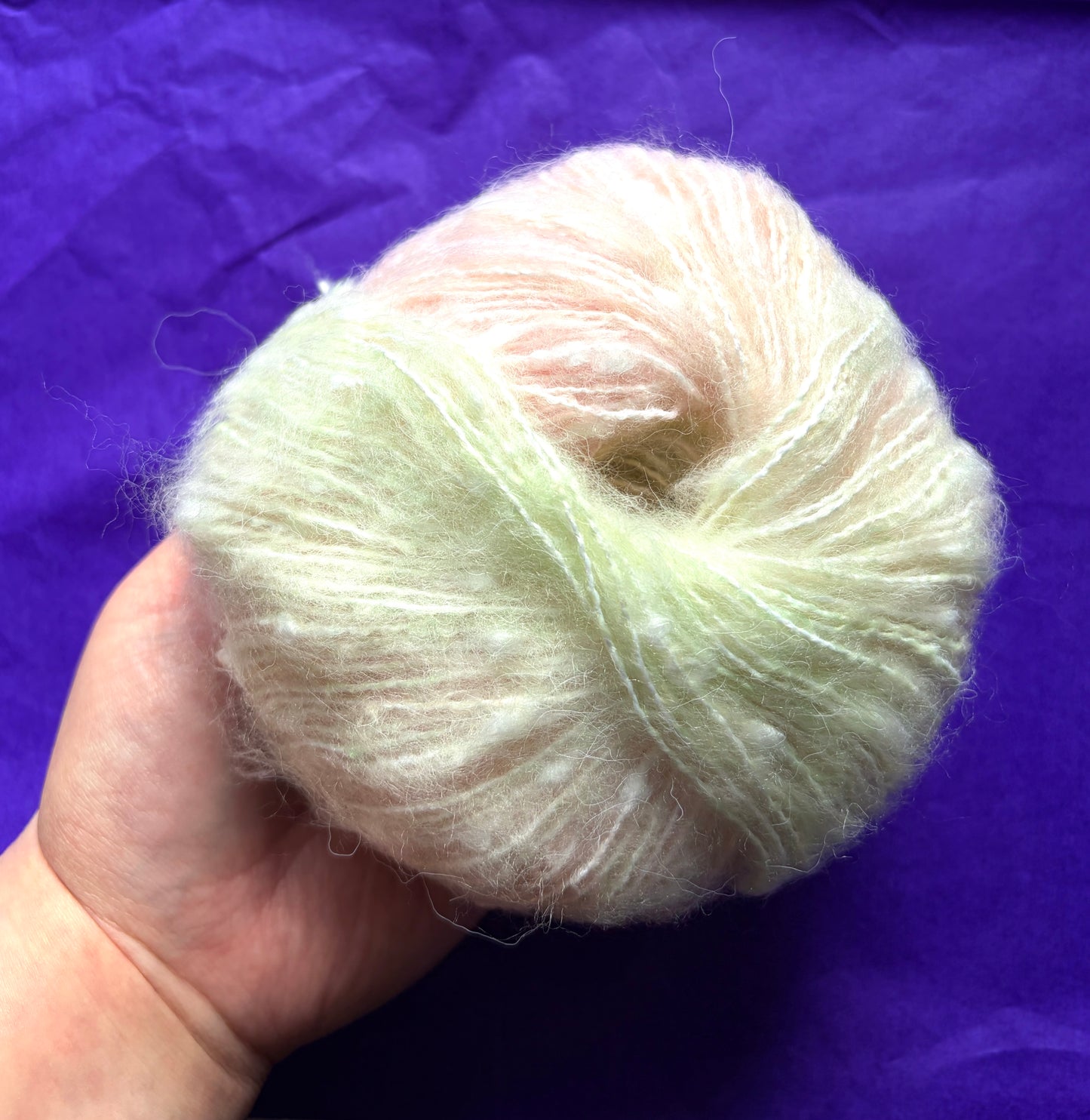 3 balls x 50g Mohair yarn : Gradient  Multicolour : 12