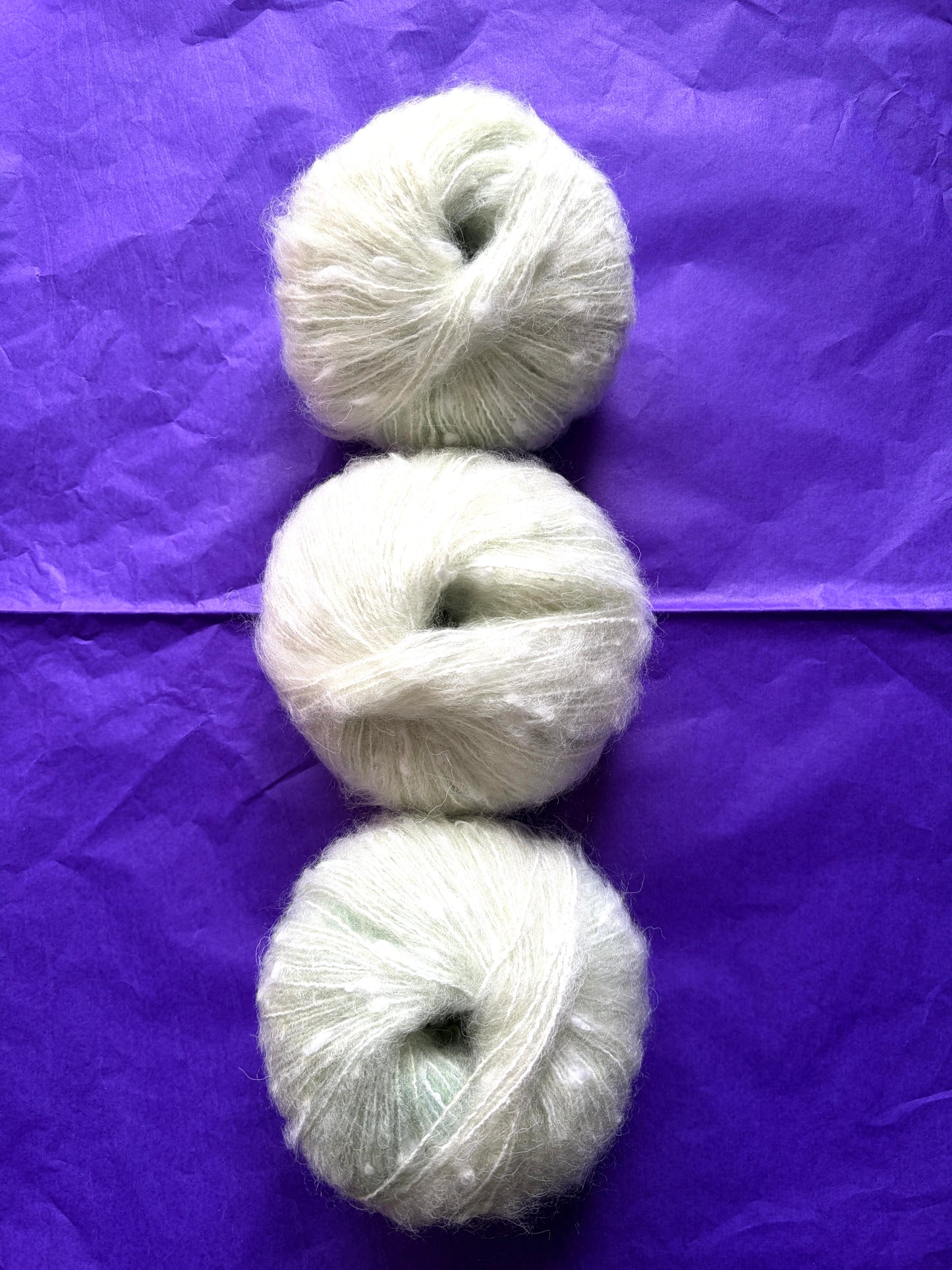 3 balls x 50g Mohair yarn : Gradient  Multicolour : 02
