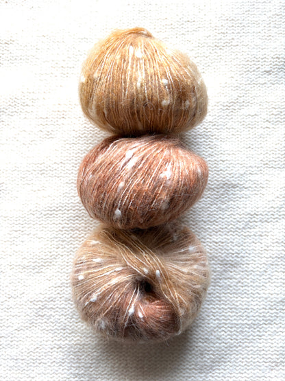 3 balls x 50g Mohair yarn : Gradient  Multicolour : 08