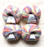 4 balls x 25g Cashmere Mohair yarn : Mohair + Wool + Cashmere + Nylon : Colour 05
