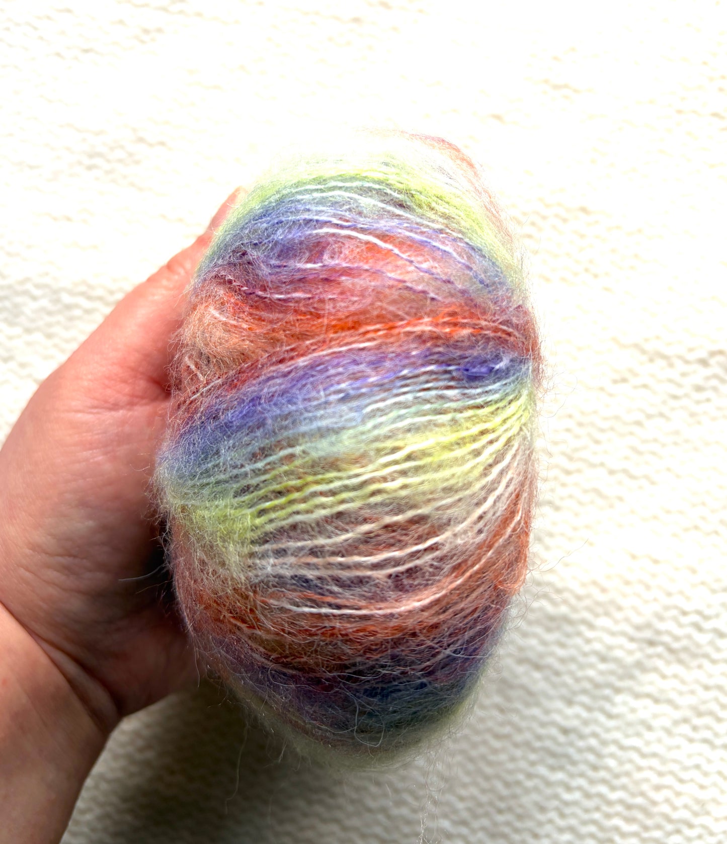 4 balls x 25g Cashmere Mohair yarn : Mohair + Wool + Cashmere + Nylon : Colour 05