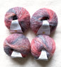 4 balls x 25g Cashmere Mohair yarn : Mohair + Wool + Cashmere + Nylon : Colour 04