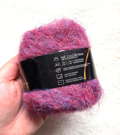 6 balls x 25g Mohair Alpaca yarn : Mohair + Alpaca + Acrylic : colour 04