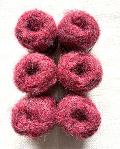 6 balls x 25g Mohair Alpaca yarn : Mohair + Alpaca + Acrylic : colour 05