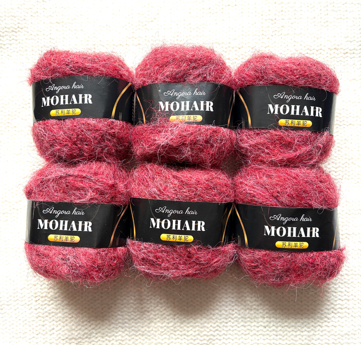 6 balls x 25g Mohair Alpaca yarn : Mohair + Alpaca + Acrylic : colour 05