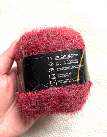 6 balls x 25g Mohair Alpaca yarn : Mohair + Alpaca + Acrylic : colour 05