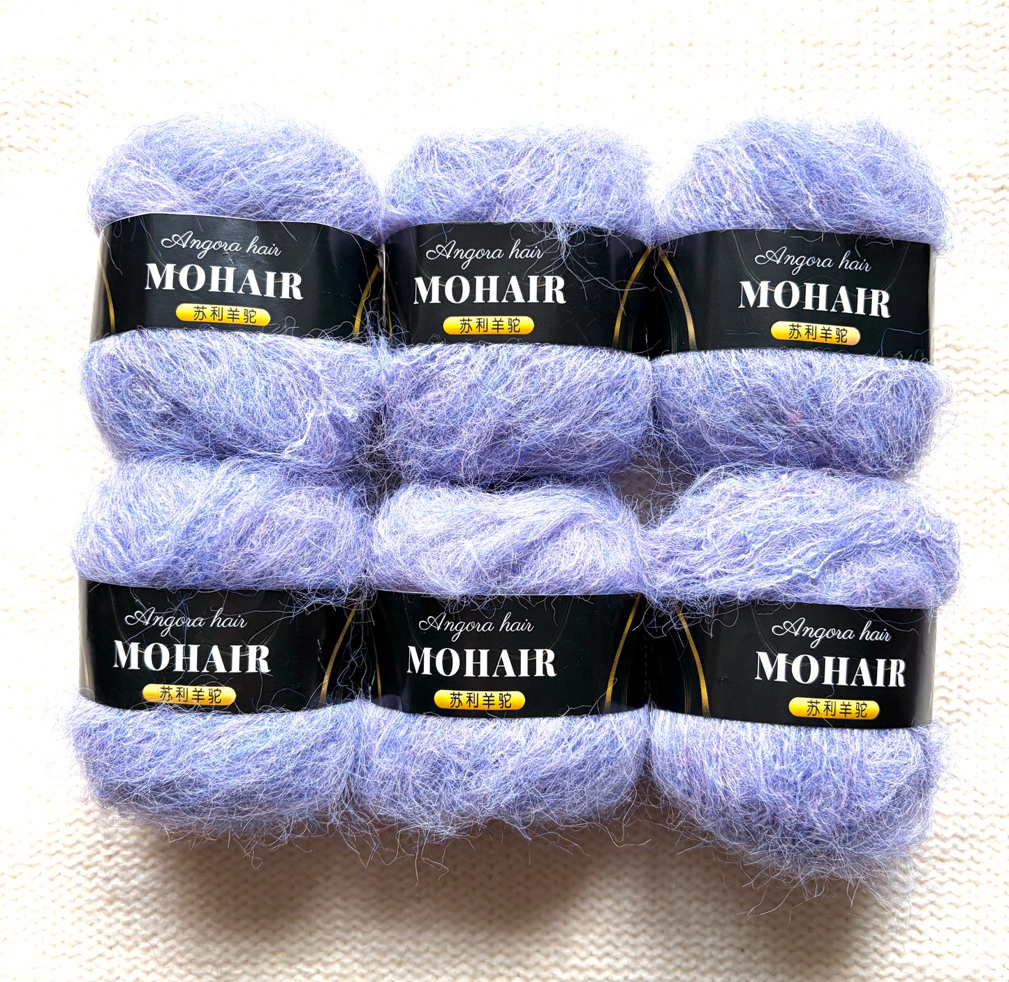 6 balls x 25g Mohair Alpaca yarn : Mohair + Alpaca + Acrylic : colour 07