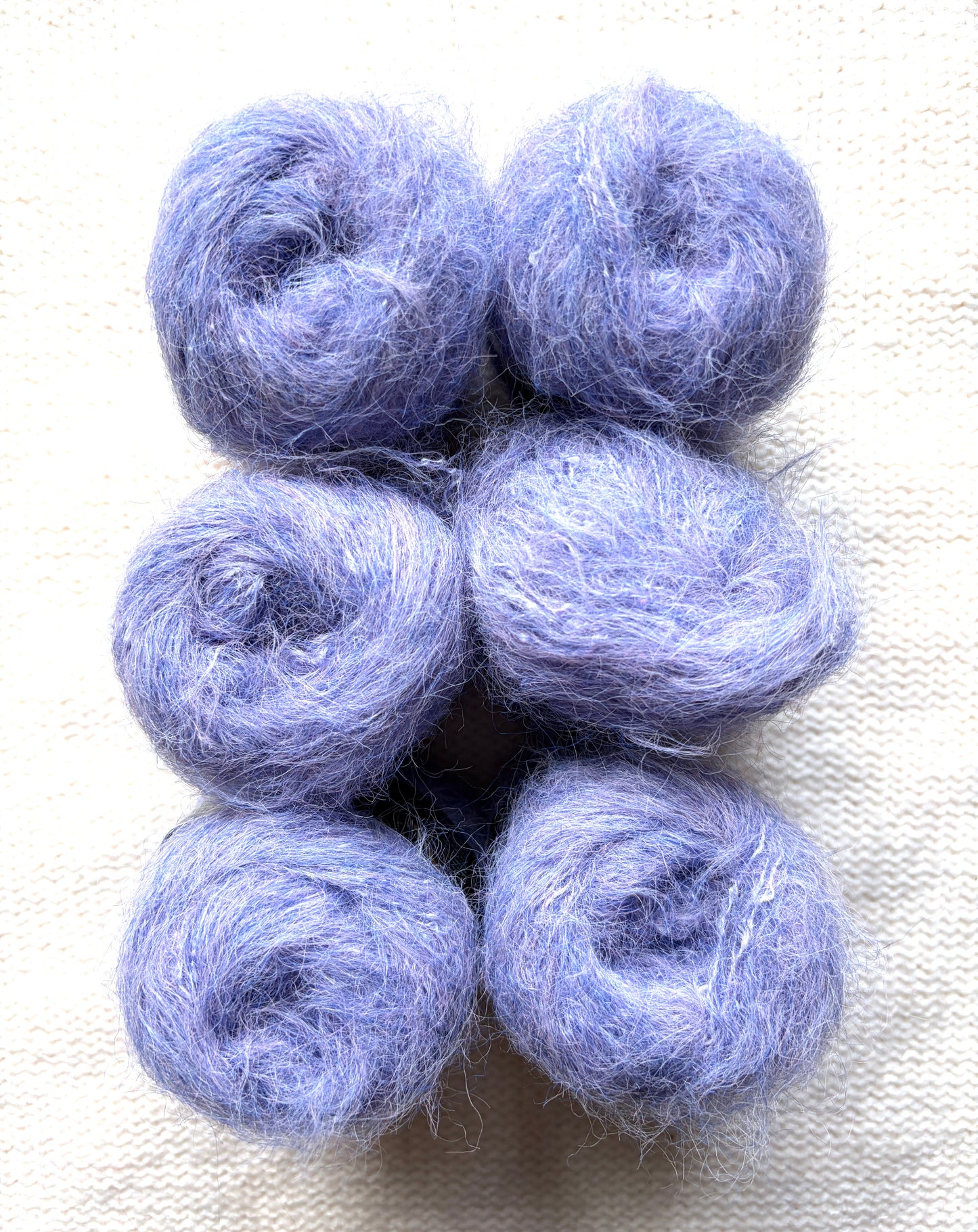 6 balls x 25g Mohair Alpaca yarn : Mohair + Alpaca + Acrylic : colour 07