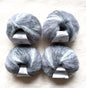 4 balls x 25g Cashmere Mohair yarn : Mohair + Wool + Cashmere + Nylon : Colour 09