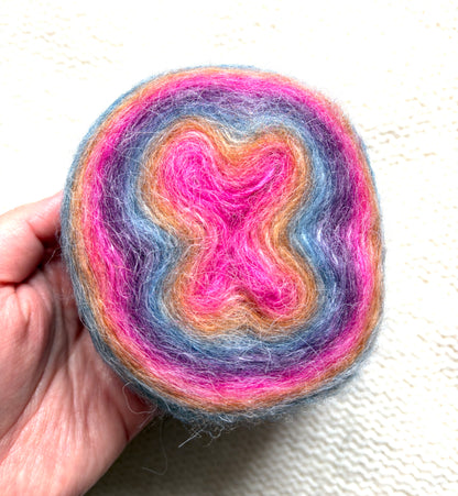 2 cakes x 50g Gradient Wool Blend Yarn : Colour 01 Vibrant