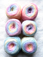 2 cakes x 50g Gradient Wool Blend Yarn : Colour 02 Pastel