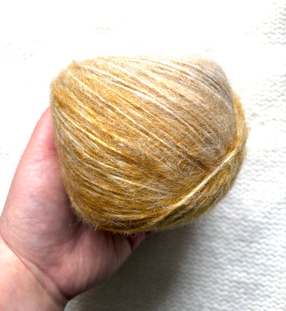 2 cakes x 50g Gradient Wool Blend Yarn : Colour 05 Brown and Grey