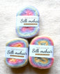 3 cakes x 50g Gradient Mohair Silk Yarn : Mohair + Silk+ Polyester : 04 Pastel