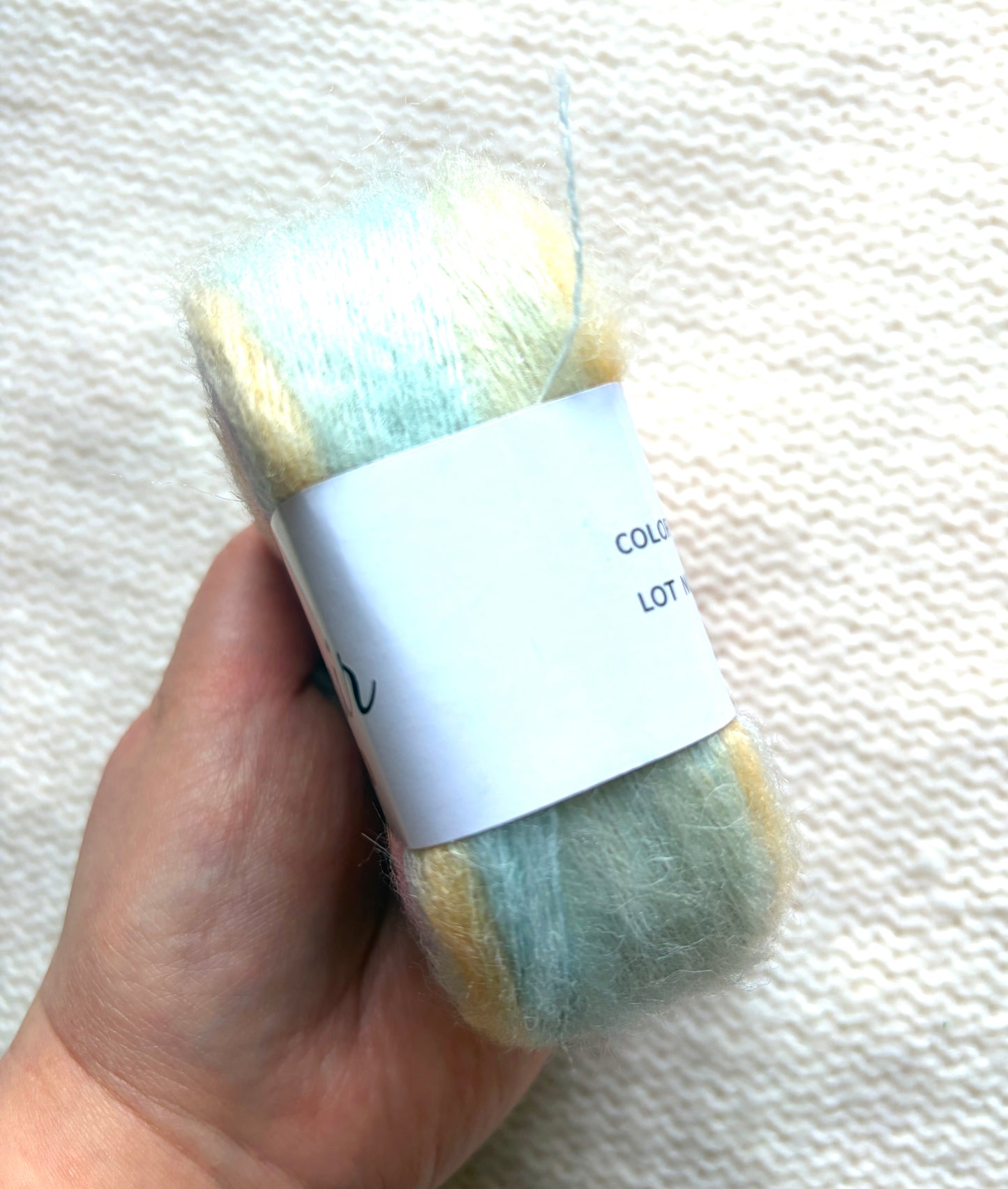 3 cakes x 50g Gradient Mohair Silk Yarn : Mohair + Silk+ Polyester : 04 Pastel