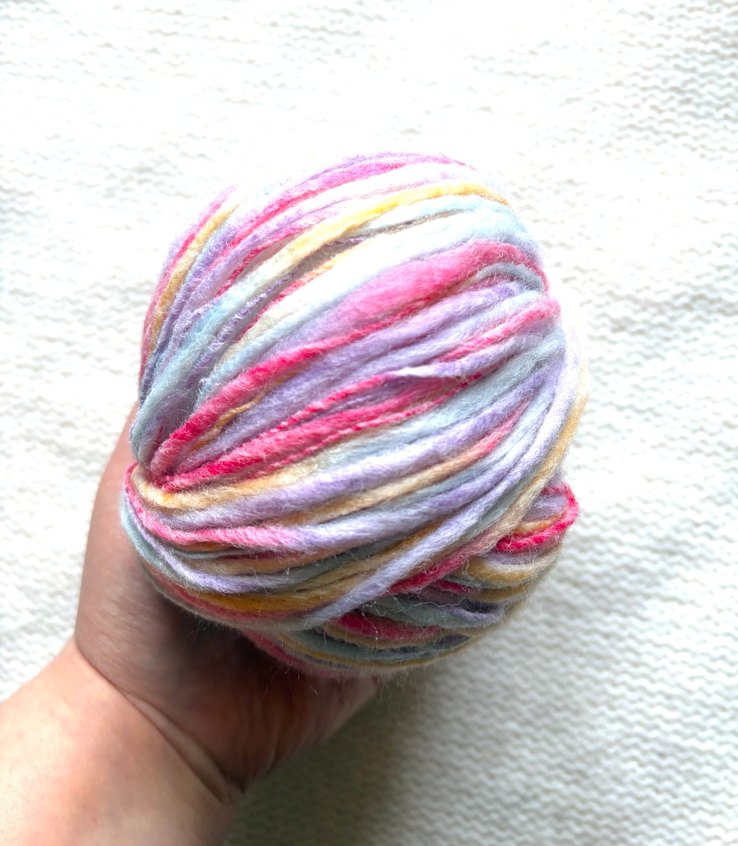 3 balls x 50g Australian Wool Blend Uneven / Slub yarn : Colour 06
