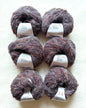 6 balls x 25g Mohair Wool yarn : Mohair + Wool + Acrylic + Polyester : 19 Coffee Brown