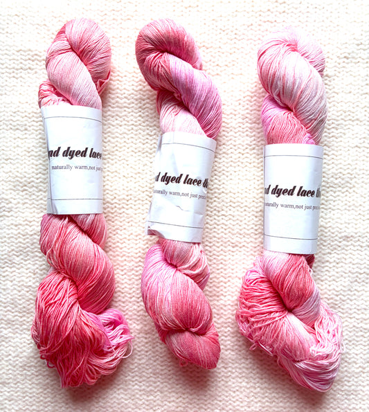1 Skein x 100g Silk Wool Blend Gradient yarn : 02 Cherry Blossom