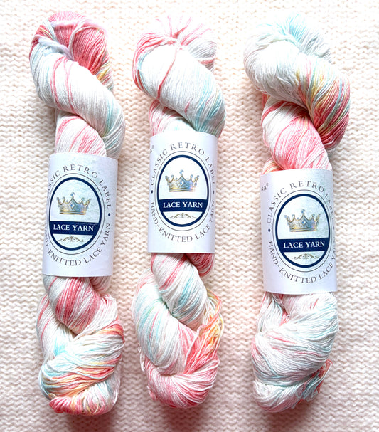 1 Skein x 100g Silk Linen Blend Gradient yarn : 09 Spring Blossom