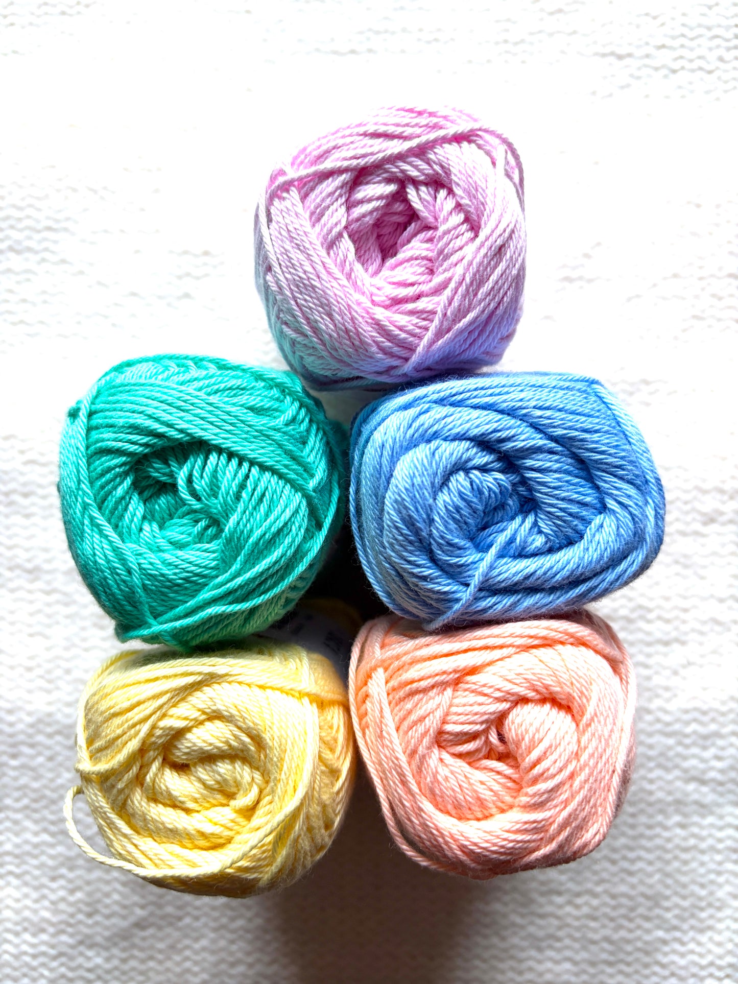 10 balls x 50g Hobbii : Rainbow Cotton Yarn 8/4 Pack 12 : 100% Cotton