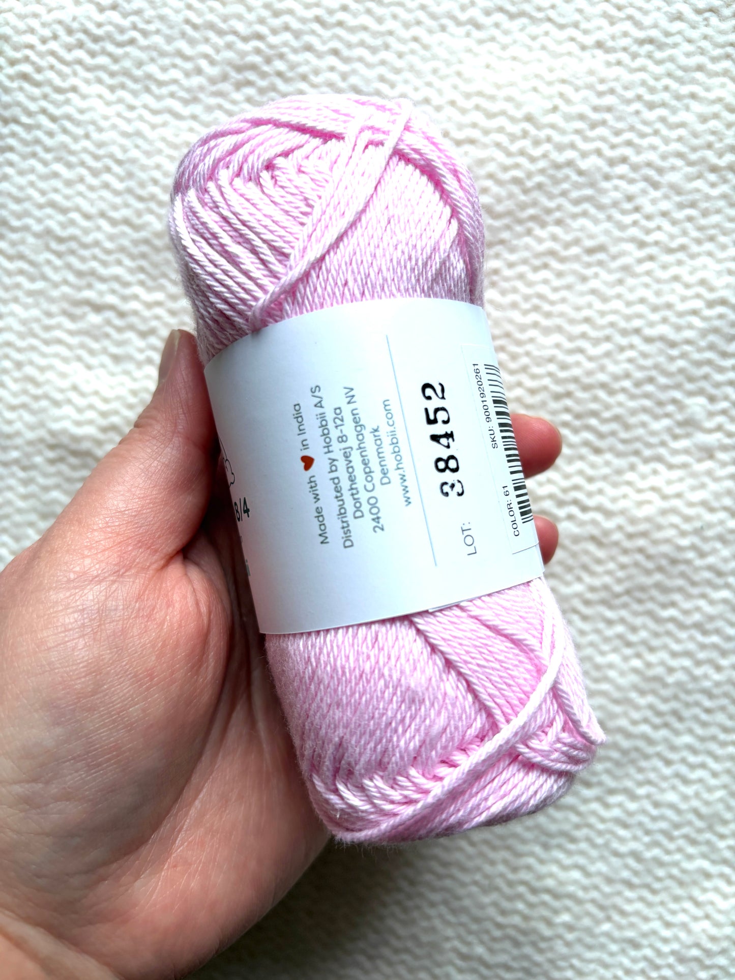 5 balls x 50g Hobbii : Rainbow Cotton Yarn 8/4 Color Pack 12A : 100% Cotton