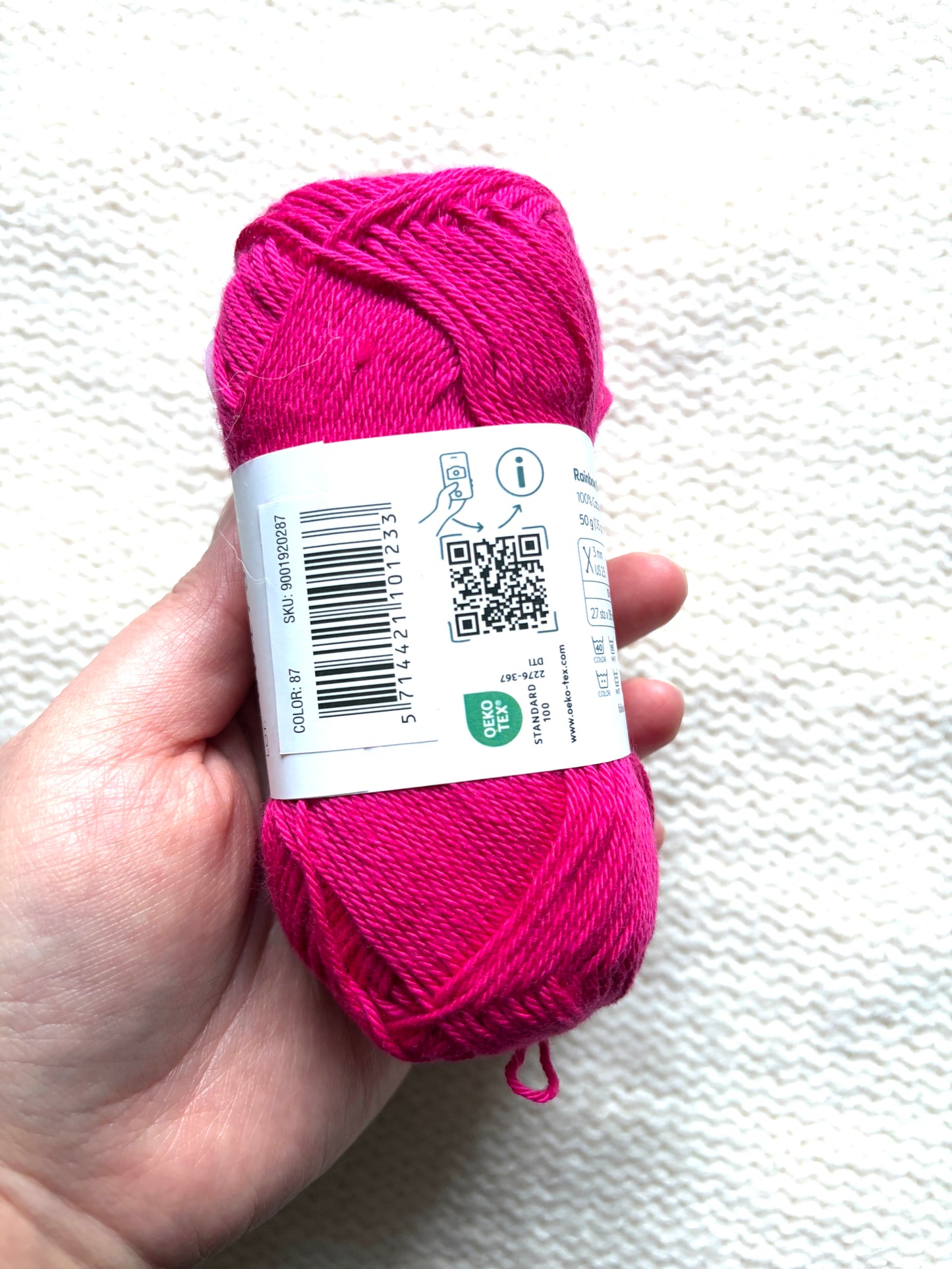 10 balls x 50g Hobbii : Rainbow Cotton Yarn 8/4 Pack 12 : 100% Cotton