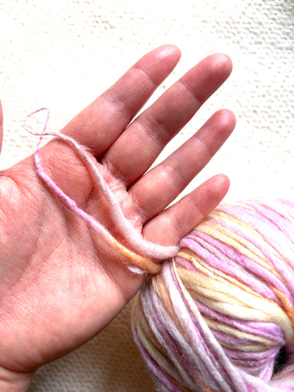 3 balls x 50g Australian Wool Blend Uneven / Slub yarn : Colour 05