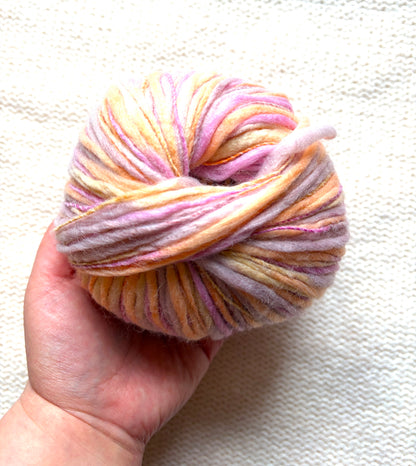 3 balls x 50g Australian Wool Blend Uneven / Slub yarn : Colour 05