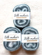 3 cakes x 50g Gradient Mohair Silk Yarn : Mohair + Silk+ Polyester : 09 Grey