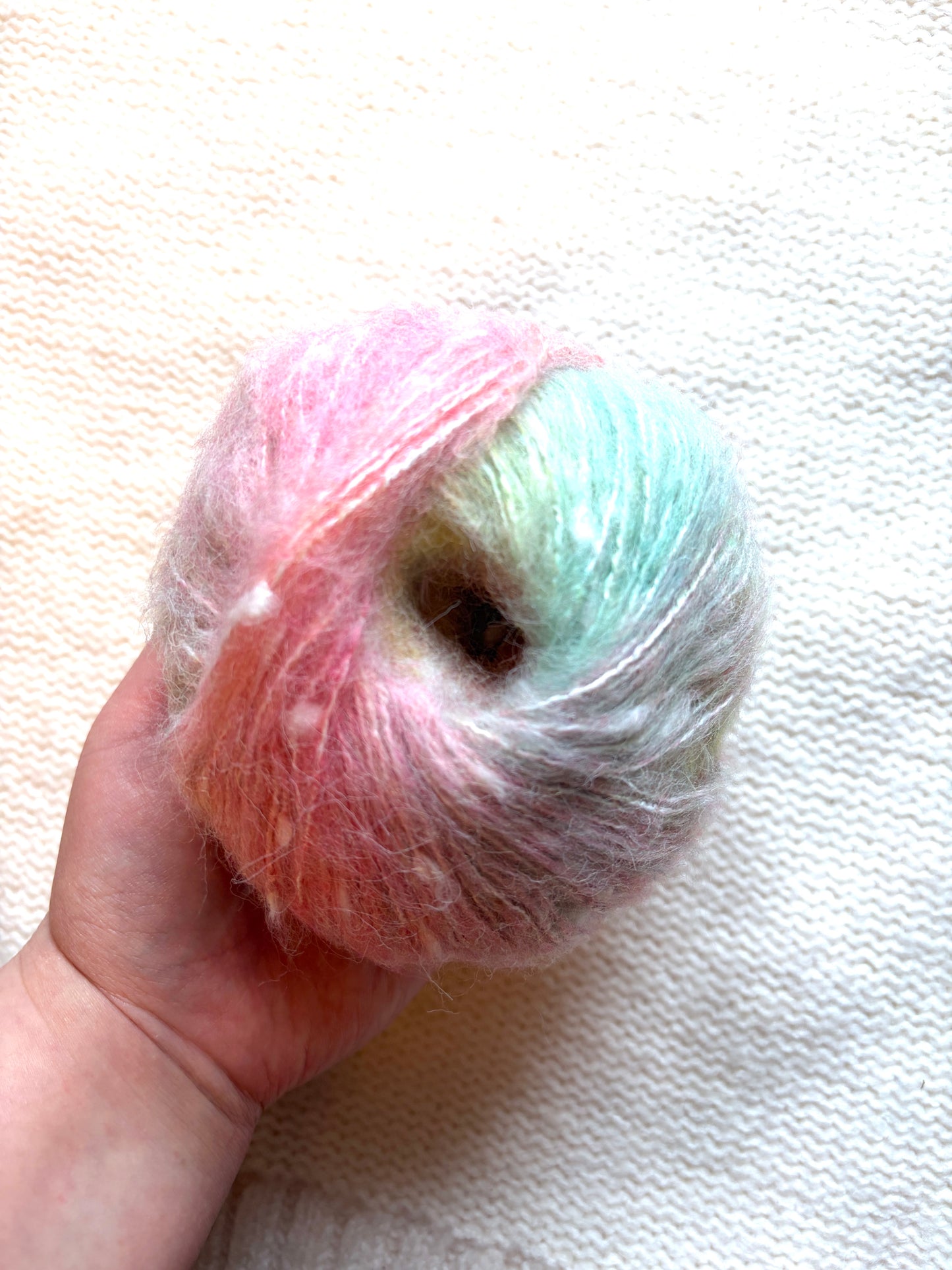 3 balls x 50g Mohair yarn : Gradient  Multicolour : 14