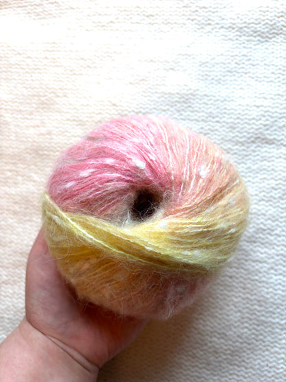 3 balls x 50g Mohair yarn : Gradient  Multicolour : 14