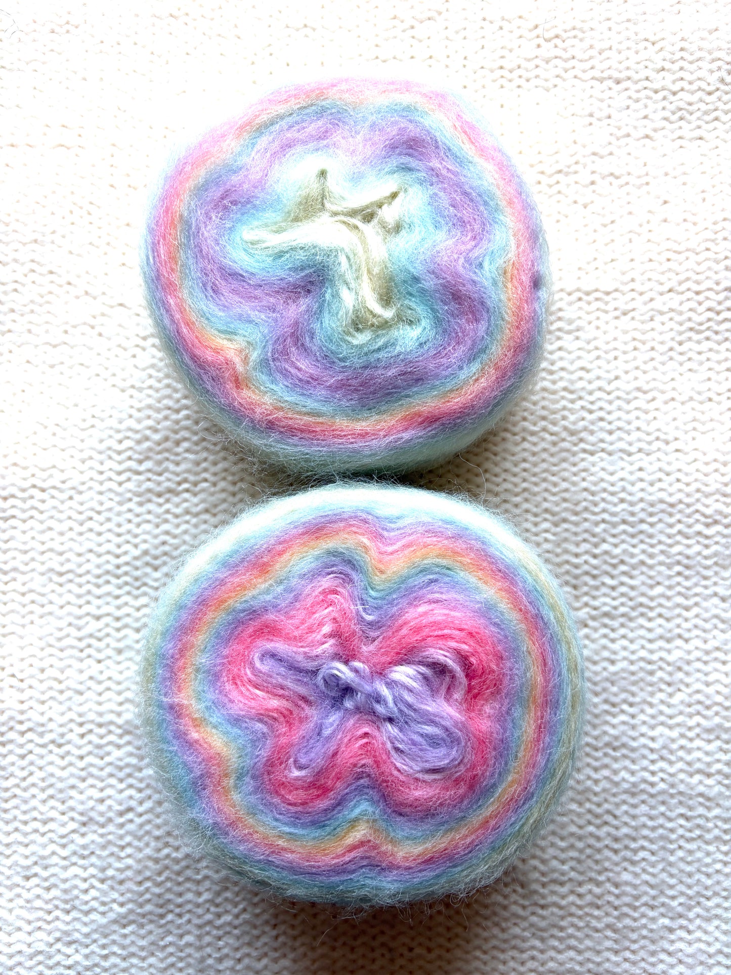1 cake x 100g Ombre Mohair Blend Yarn : 01 Pastel