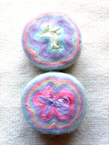 1 cake x 100g Ombre Mohair Blend Yarn : 01 Pastel