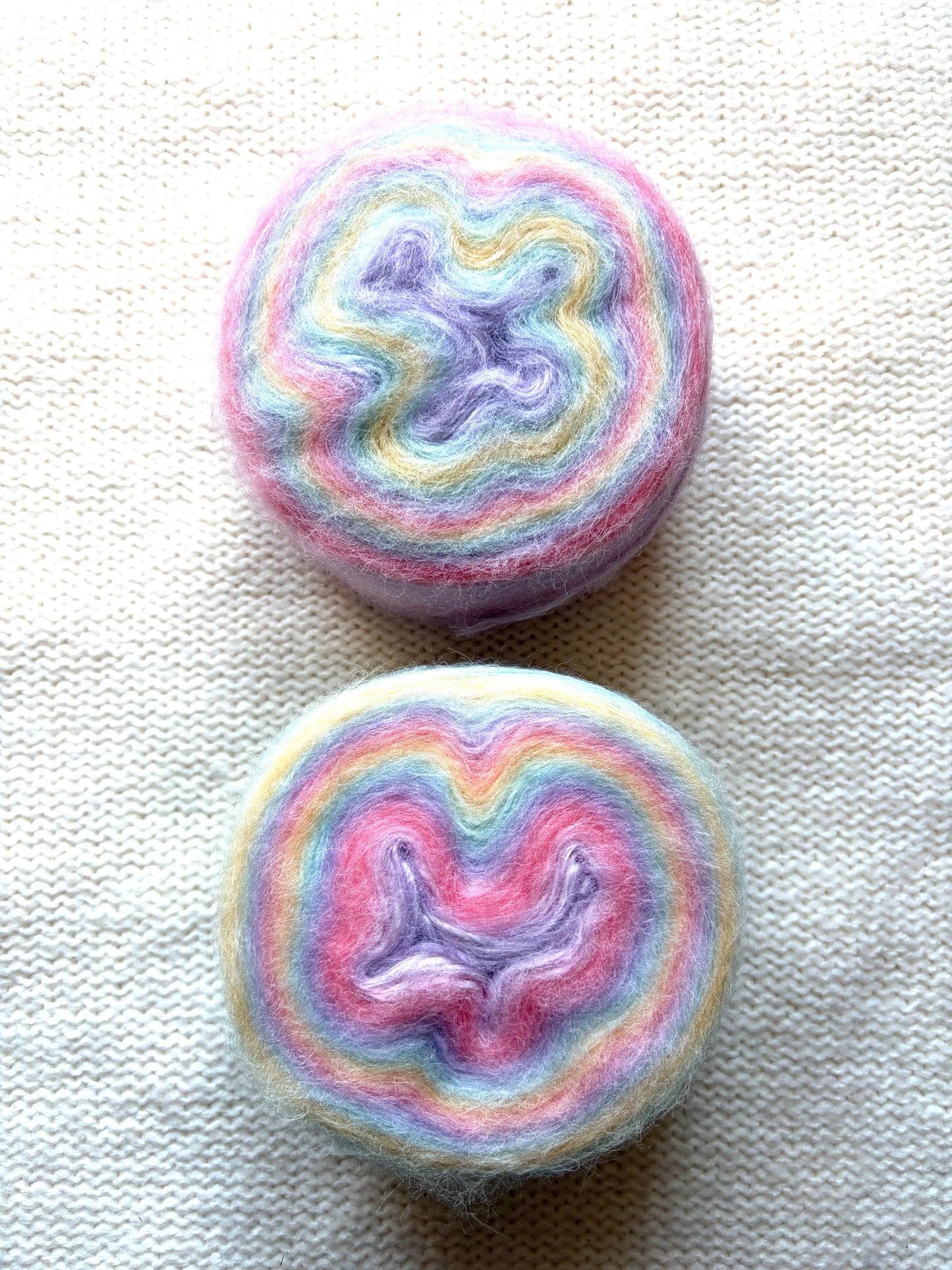 1 cake x 100g Ombre Mohair Blend Yarn : 01 Pastel