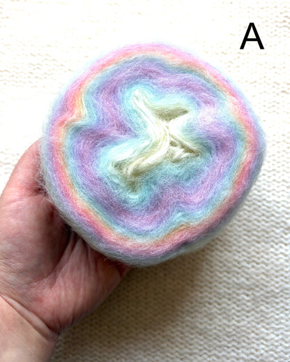 1 cake x 100g Ombre Mohair Blend Yarn : 01 Pastel
