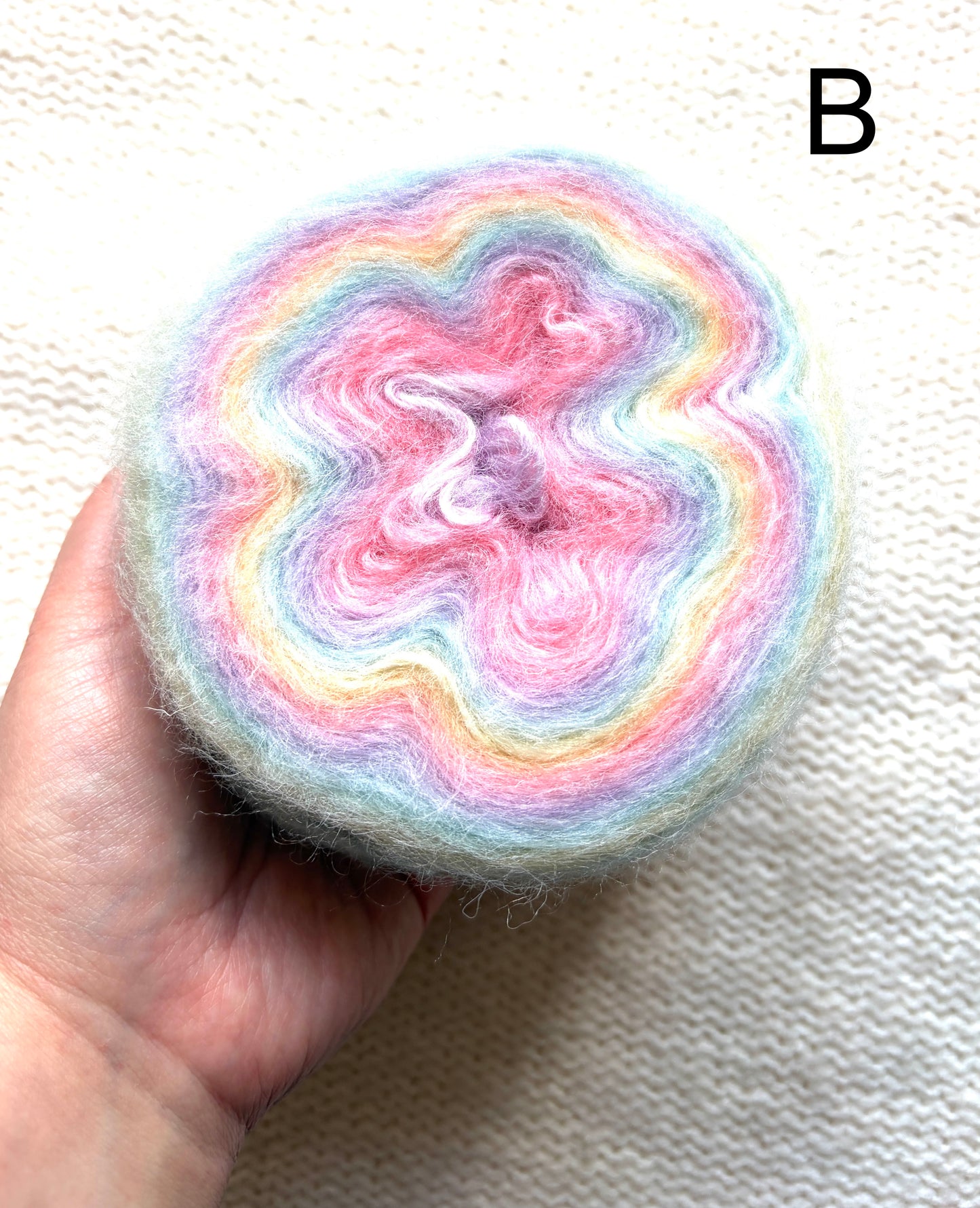 1 cake x 100g Ombre Mohair Blend Yarn : 01 Pastel