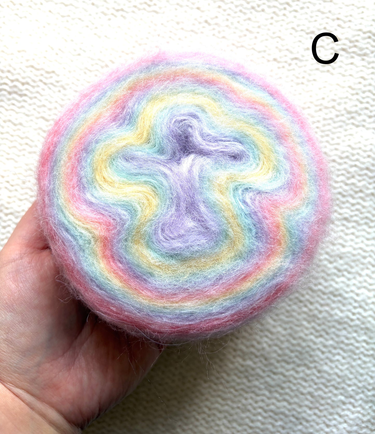 1 cake x 100g Ombre Mohair Blend Yarn : 01 Pastel