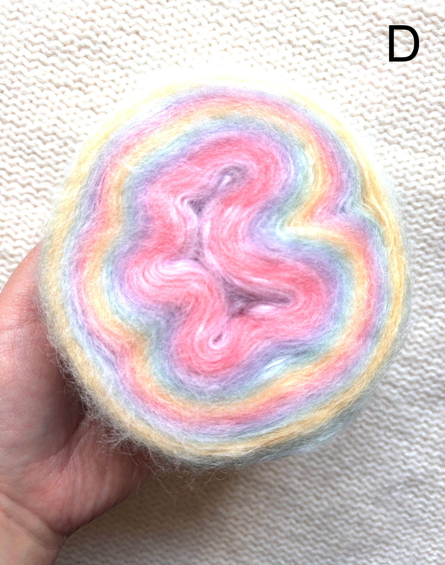 1 cake x 100g Ombre Mohair Blend Yarn : 01 Pastel