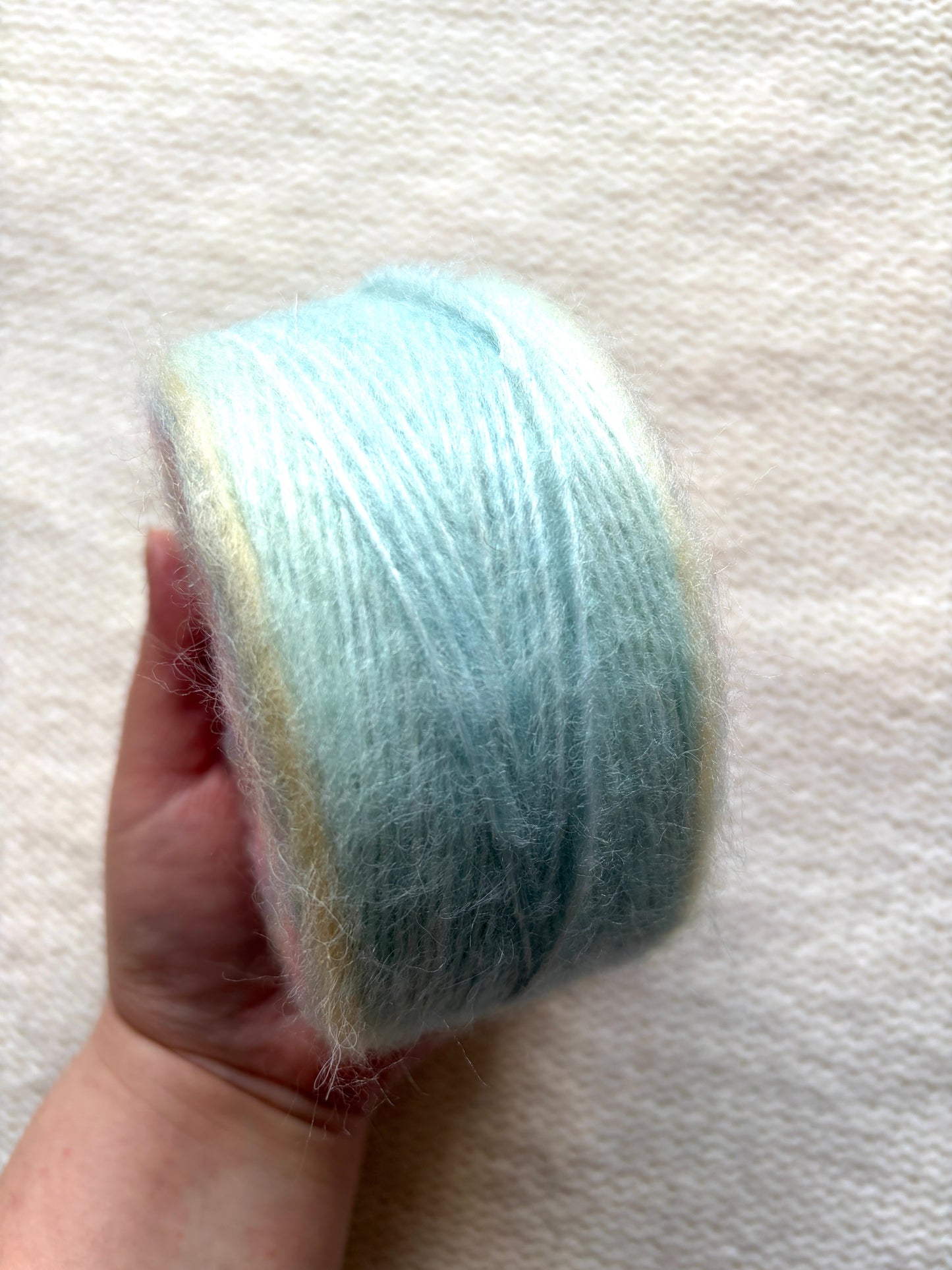 1 cake x 100g Ombre Mohair Blend Yarn : 01 Pastel