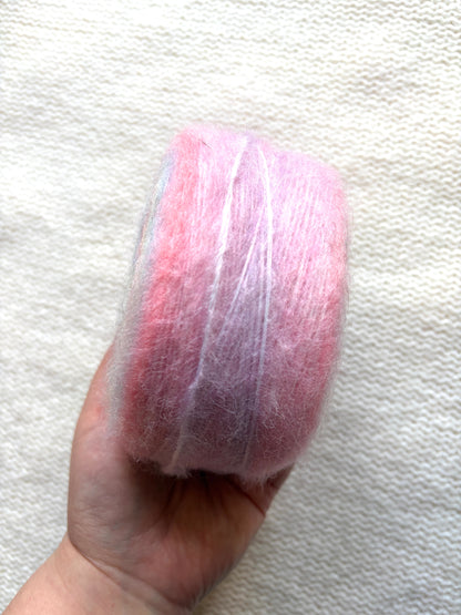 1 cake x 100g Ombre Mohair Blend Yarn : 01 Pastel